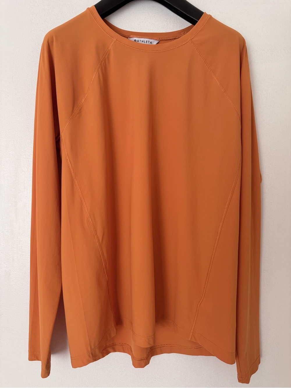 Athleta Orange Performance Tank Top - Crew Neck